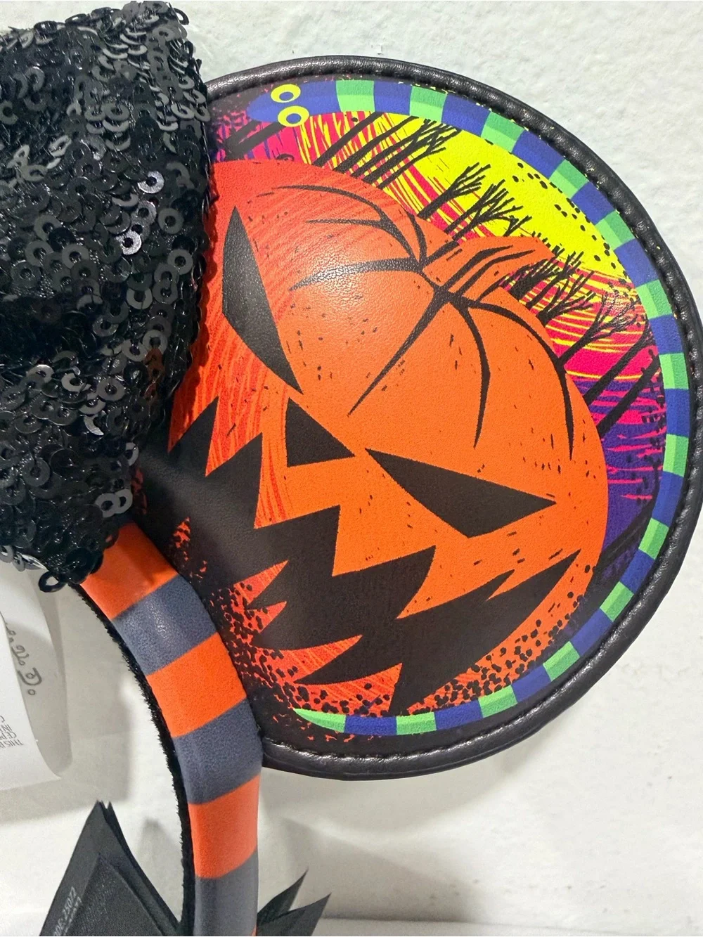 Disney Nightmare Before Christmas Pumpkin King Ears Headband NWT